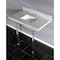Kingston Brass 36X22 Marble Vanity Top W/ Acrylic Feet Combo, Marble/Chrome KVPB36MASQ1 - alternate 3